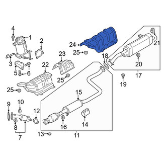 Hyundai OE - Rear Floor Pan Heat Shield