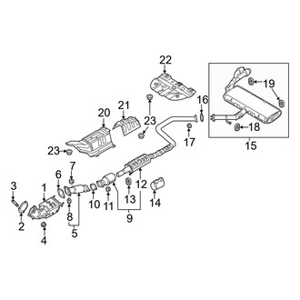 Hyundai OE - Exhaust System - Exhaust Components (1.6L)