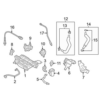 Hyundai OE - Emission System - Emission Components (Limited / SE / Value Edition)