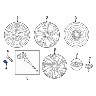 Hyundai OE - Wheel Lug Nut