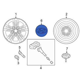 Hyundai OE - Wheel Cap