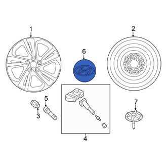 Hyundai OE - Wheel Cap
