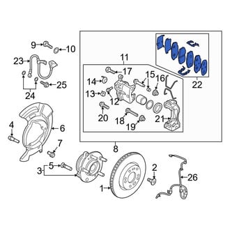 Hyundai OE - Front Disc Brake Pad Set