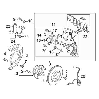 Hyundai OE - Front Suspension - Brake Components (USA Built)