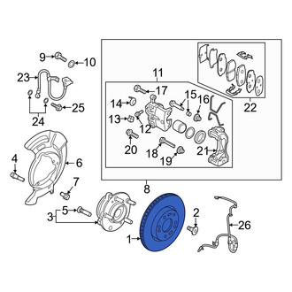 Hyundai OE - Front Disc Brake Rotor