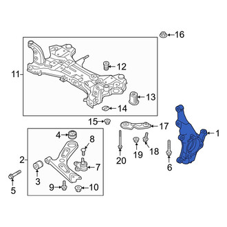 Hyundai OE - Front Left Steering Knuckle