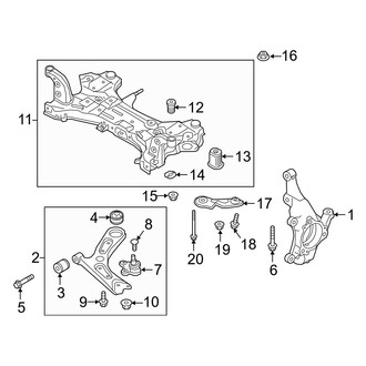 Hyundai OE - Front Suspension - Suspension Components (Korea Built), (1.6L)