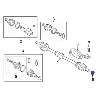 Hyundai OE - Front CV Joint Nut