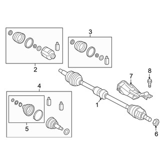 Hyundai OE - Front Suspension - Drive Axles (Korea Built)