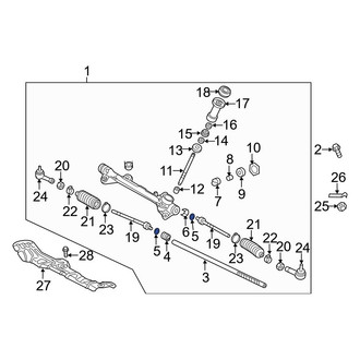Hyundai OE - Rack and Pinion Washer