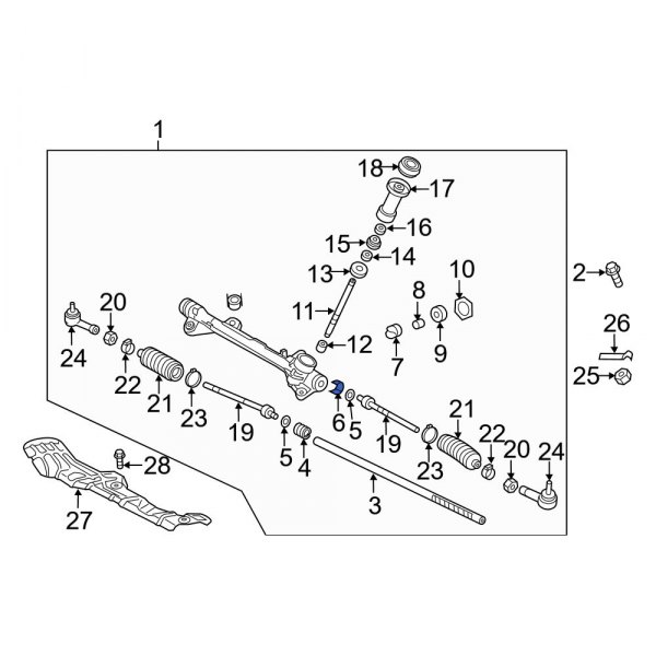 Rack and Pinion Mount Bushing