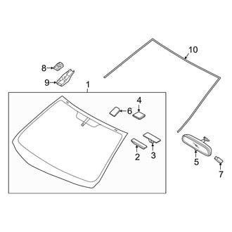 Hyundai OE - Windshield - Reveal Moldings