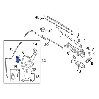 Hyundai OE - Windshield Washer Pump