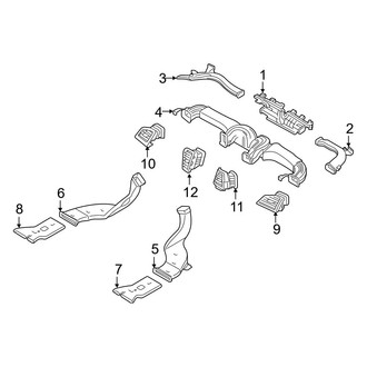 Hyundai OE - Instrument Panel - Ducts (USA Built)