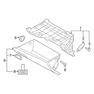 Hyundai OE - Instrument Panel - Glove Box (USA Built)