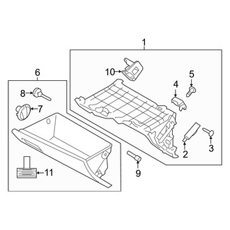 Hyundai OE - Instrument Panel - Glove Box (Korea Built)