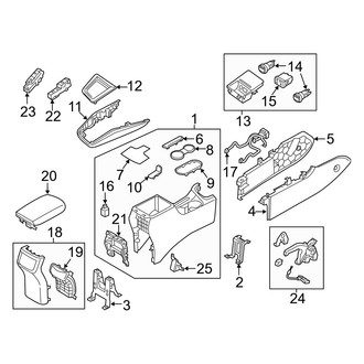 Hyundai OE - Center Console (Console Components, USA Built)