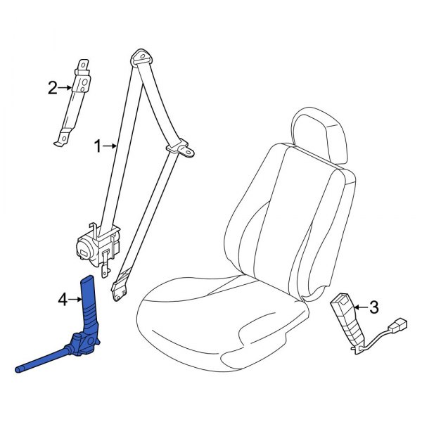 Hyundai OE 88841F3000TRY  Front Right Seat Belt Pretensioner