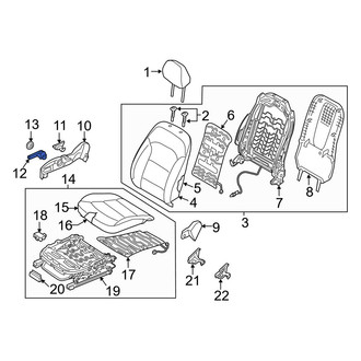 Hyundai OE - Front Right Seat Height Adjuster Handle
