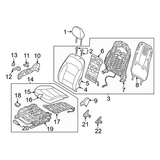 Hyundai OE - Seats & Tracks - Passenger Seat Components (USA Built)