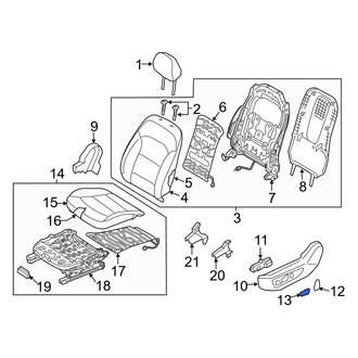 Hyundai OE - Front Left Power Seat Switch Knob