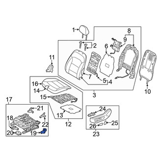 Hyundai OE - Front Left Seat Motor