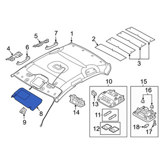Hyundai OE - Left Sun Visor