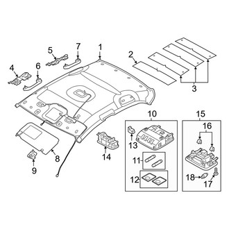 Hyundai OE - Roof - Interior Trim (W/O Sunroof, Korea Built)