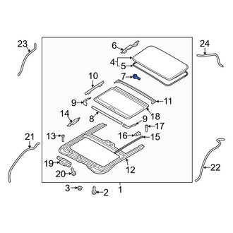 Hyundai OE - Sunroof Guide Jaw Bolt