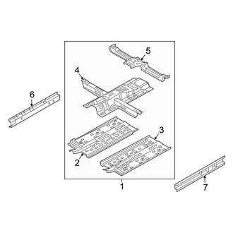 Hyundai OE - Rear Rearward Floor Pan