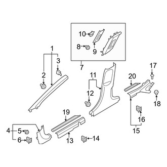 Hyundai OE - Pillars, Rocker & Floor - Interior Trim (USA Built)