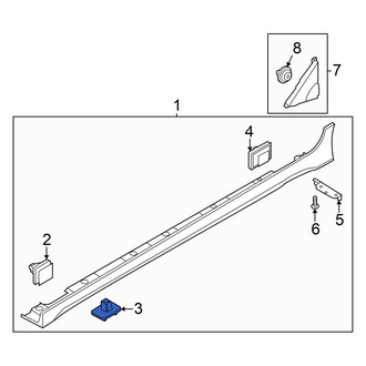 Hyundai OE - Rocker Panel Molding Clip