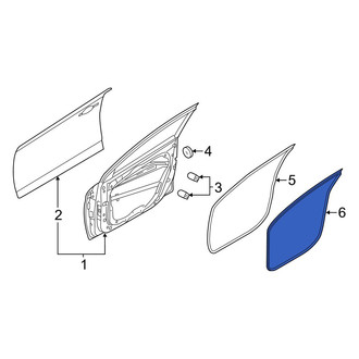 Hyundai OE - Front Left Inner Door Seal