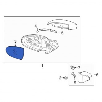 Hyundai elentra mirror glass replacement 