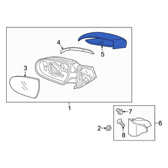 Hyundai OE - Front Right Inner Door Mirror Cover
