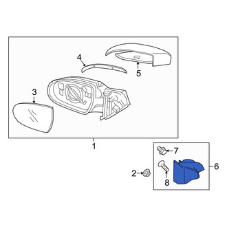 Hyundai OE - Front Right Inner Door Mirror Cover