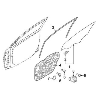 Hyundai OE - Front Door - Glass & Hardware