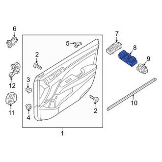 Hyundai OE - Front Left Door Window Switch