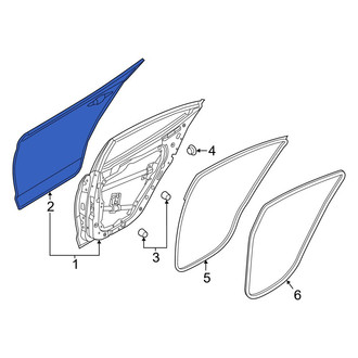 Hyundai OE - Rear Left Outer Door Outer Panel