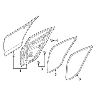 Hyundai OE - Rear Door - Door & Components