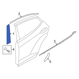 Hyundai OE - Rear Left Lower Black Out Tape