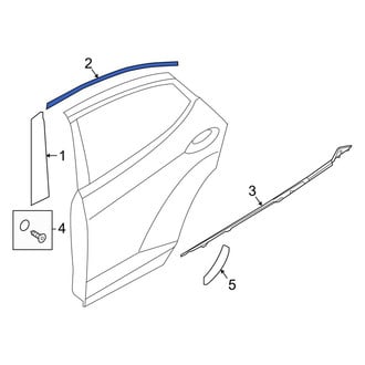 Hyundai OE - Front Left Upper Black Out Tape