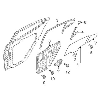 Hyundai OE - Rear Door - Glass & Hardware