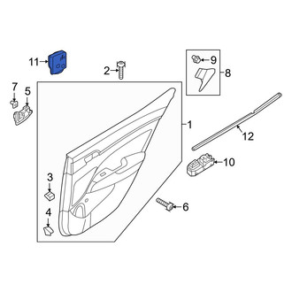 Hyundai OE - Rear Right Door Interior Trim Panel Insulator