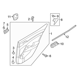 Hyundai OE - Rear Door - Interior Trim (USA Built)