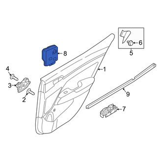 Hyundai OE - Rear Right Door Interior Trim Panel Insulator