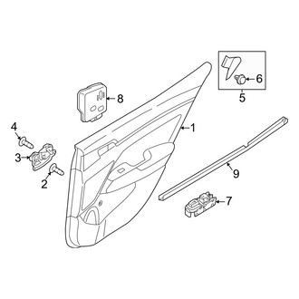 Hyundai OE - Rear Door - Interior Trim (Korea Built)
