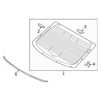 Hyundai OE - Back Glass