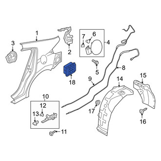 Hyundai OE - Rear Quarter Panel Vent