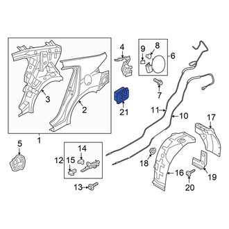 Hyundai OE - Rear Left Quarter Panel Vent